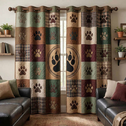 Forest Emblem Quilted Curtains NCU0NXD1675