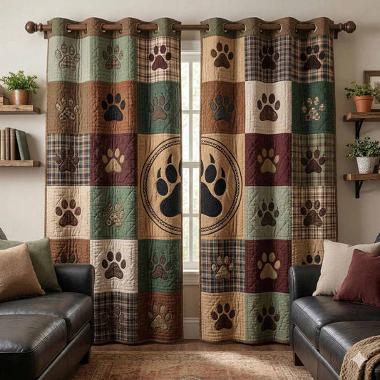 Forest Emblem Quilted Curtains NCU0NXD1675
