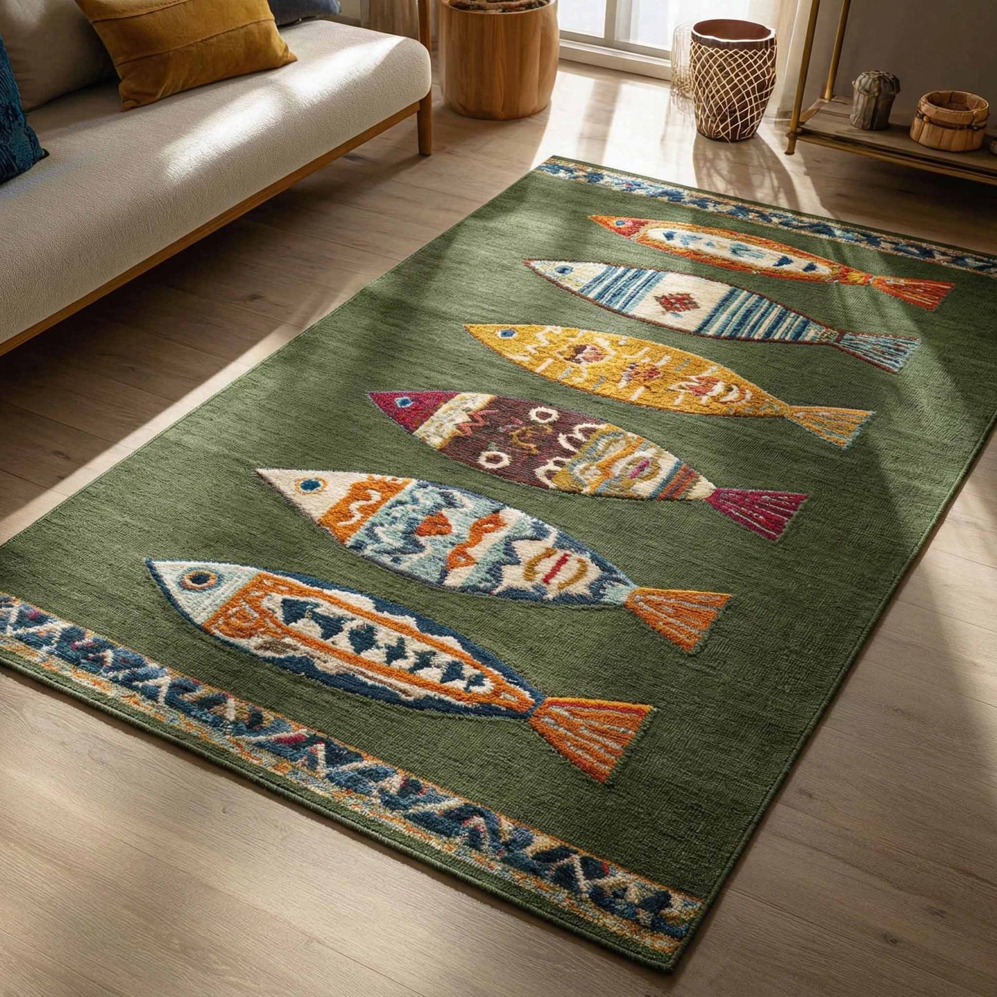Forest Fins Area Rug NCU0NXD1660