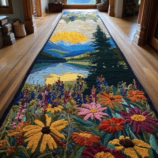 Forest Flower Lake Runner Carpet NCU0HH1028