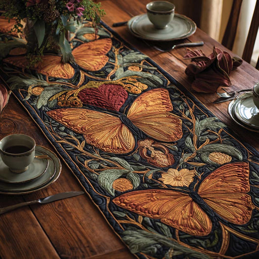 Forest Flutter Quilted Table Runner NCU0DQQ0349