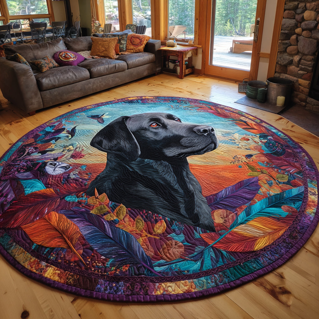 Forest Friend Quilted Round Mat NCU0DV1200