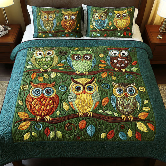 Forest Gaze 3-Piece Quilted Bedding Set NCU0VH808