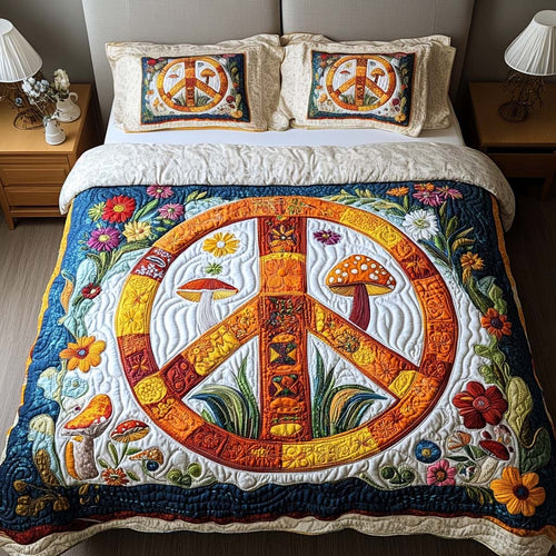 Forest Glow 3-Piece Quilted Bedding Set NCU0NT2162