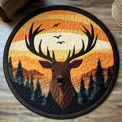Forest Grace Quilted Round Mat NCU0NNT1961