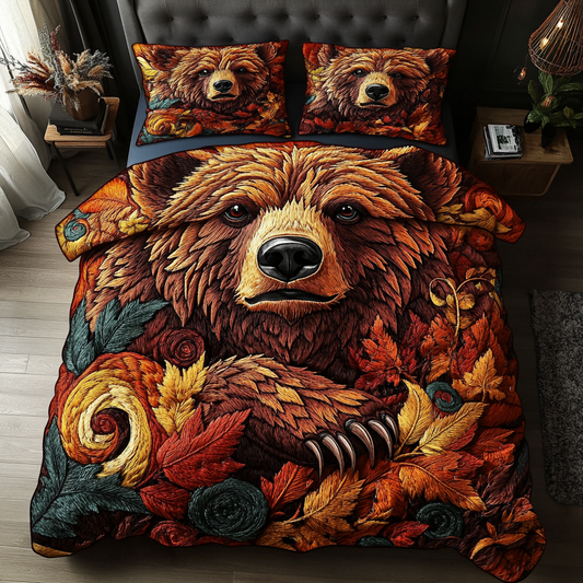 Forest Guardian 3-Piece Quilted Bedding Set NCU0NVH041