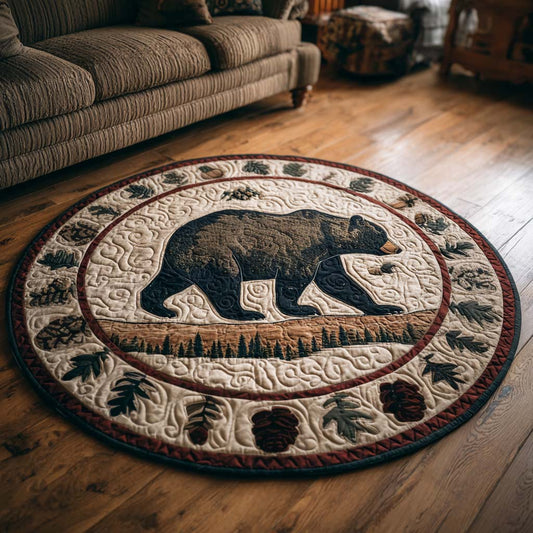 Forest Guardian Quilted Round Mat NCU0NNT2096