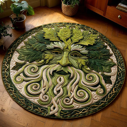 Forest Guardian Quilted Round Mat NCU0NXD483