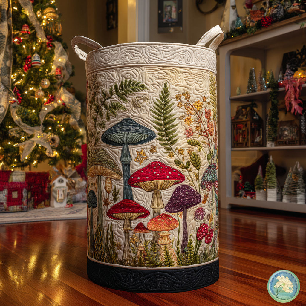 Forest Haven Quilted Laundry Basket NCU0PTT2321