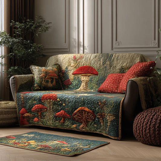 Forest Hearth Quilted Sofa Cover NCU0PTT2268