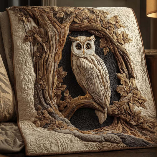 Forest Hoot Quilted Blanket NCU0NNT2159