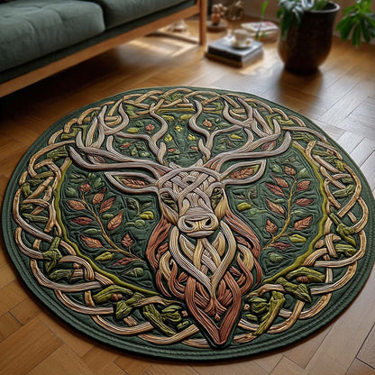 Forest King Quilted Round Mat NCU0NXD488