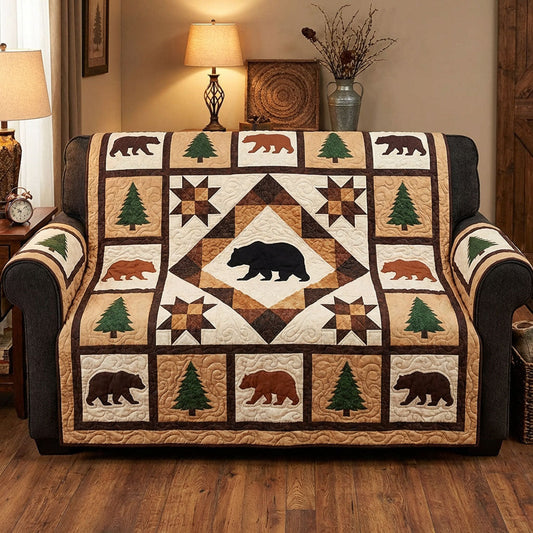 Forest Lodge Quilted Sofa Cover NCU0NTD1622
