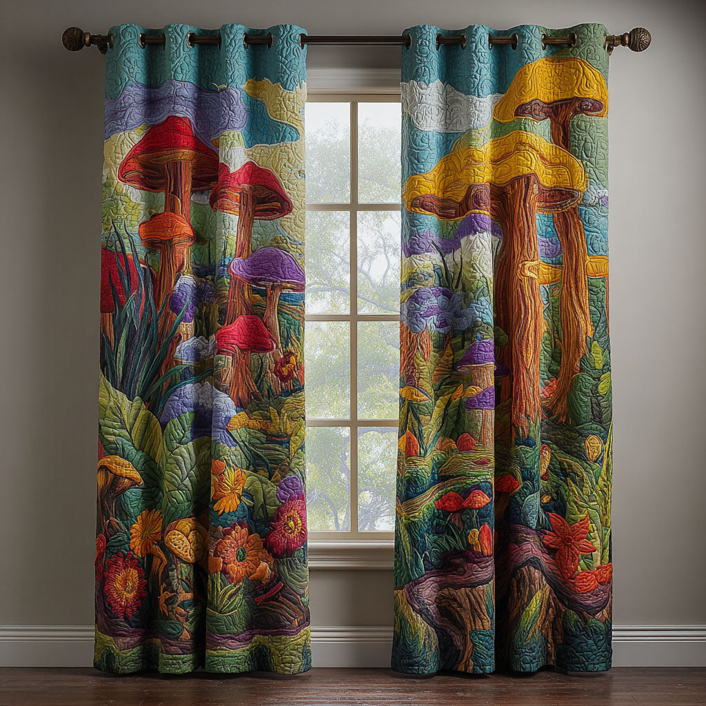 Forest Magic Quilted Curtains NCU0PTT2225