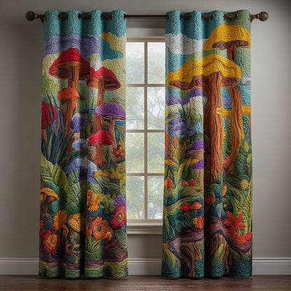 Forest Magic Quilted Curtains NCU0PTT2225
