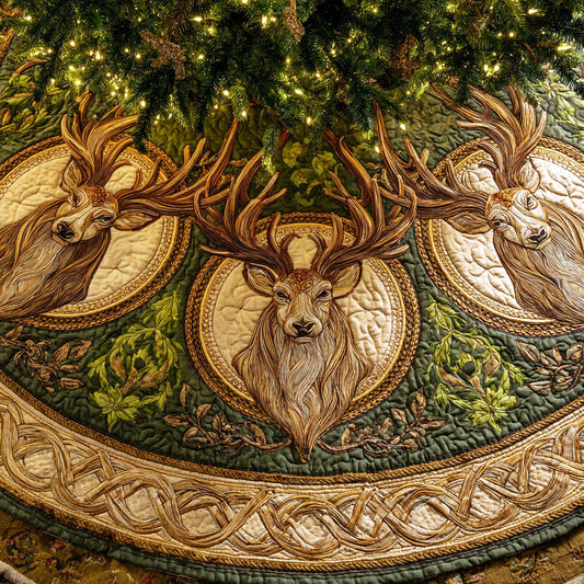 Forest Majesty Christmas Quilted Tree Skirt NCU0NTV730