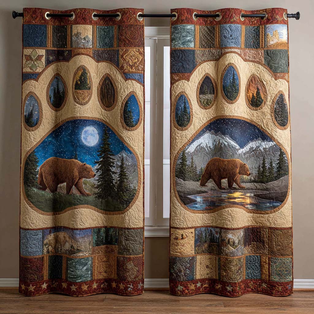 Forest Majesty Quilted Curtains NCU0NXD923