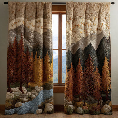Forest Meadow Quilted Curtains NCU0DDK2086