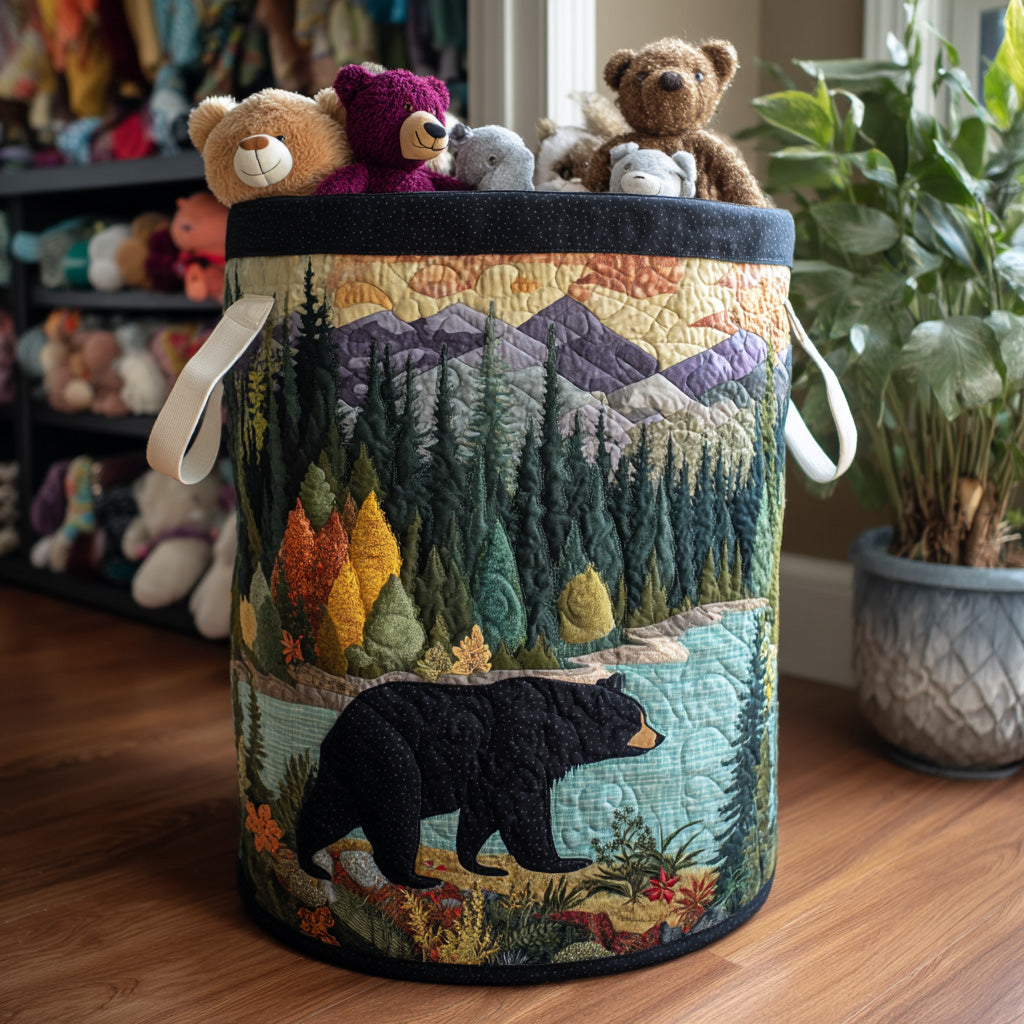 Forest Paws Quilted Laundry Basket NCU0DV789