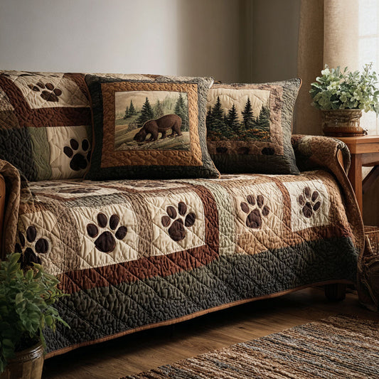 Forest Paws Quilted Sofa Cover NCU0NNT2825