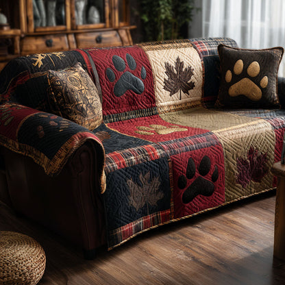 Forest Paws Quilted Sofa Cover NCU0PTT2616