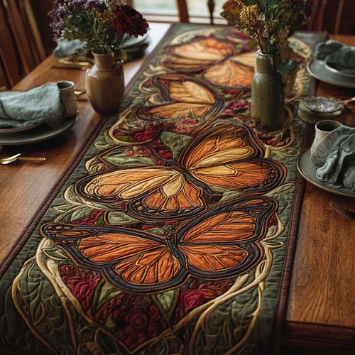 Forest Petals Quilted Table Runner NCU0DQQ0352