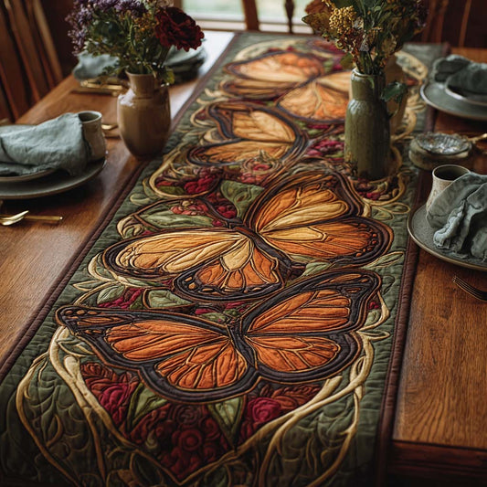 Forest Petals Quilted Table Runner NCU0DQQ0352