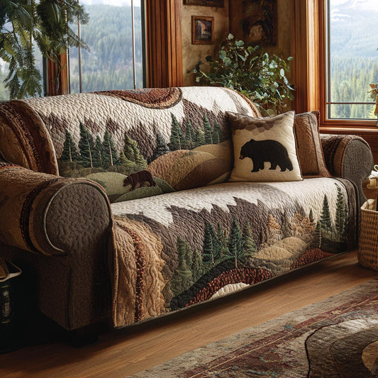 Forest Refuge Quilted Sofa Cover NCU0DV2036