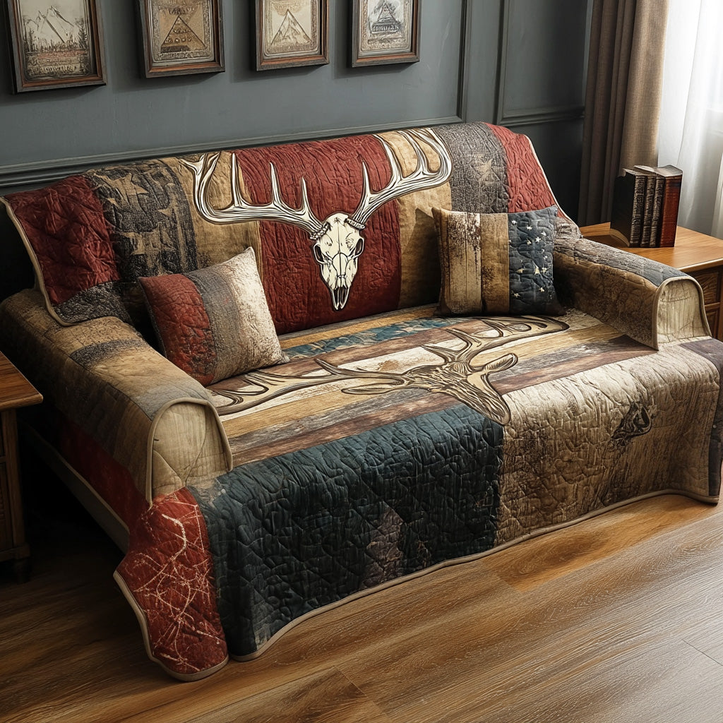 Forest Relic Quilted Sofa Cover NCU0NTD1341
