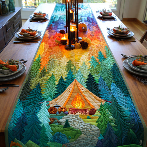 Forest Retreat Quilted Table Runner NCU0DV1188