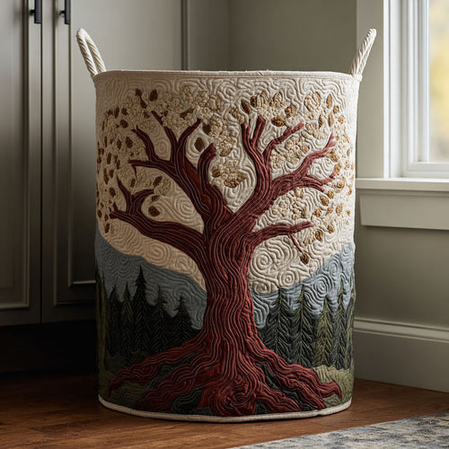 Forest Rise Quilted Laundry Basket NCU0DDK2127