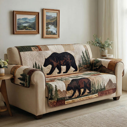 Forest Roamer Quilted Sofa Cover NCU0LDH611