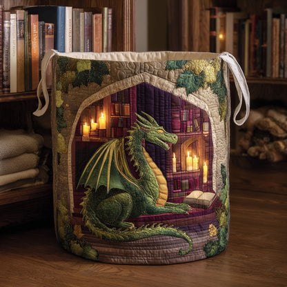 Forest Sage Quilted Laundry Basket NCU0NTV794