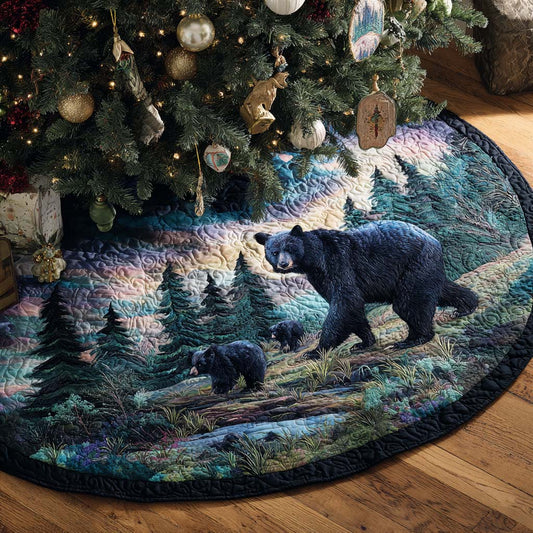 Forest Sentinel Christmas Quilted Tree Skirt NCU0PTT1813