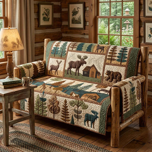 Forest Story Quilted Sofa Cover NCU0DQQ0745