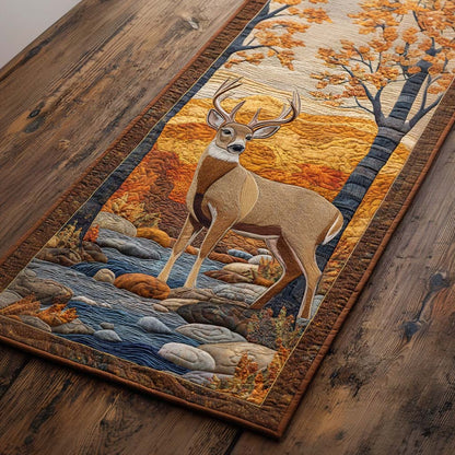 Forest Stream Guardian Quilted Table Runner NCU0NXD567