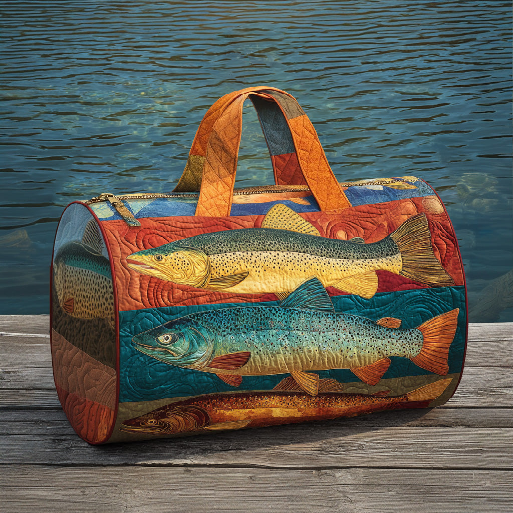 Forest Stream Quilted Duffle Bag NCU0LDH570