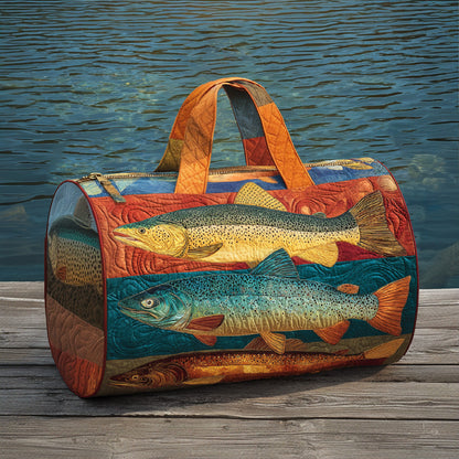 Forest Stream Quilted Duffle Bag NCU0LDH570