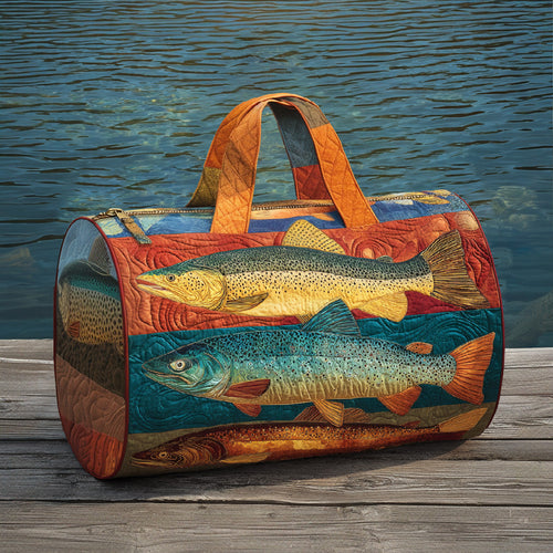 Forest Stream Quilted Duffle Bag NCU0LDH570