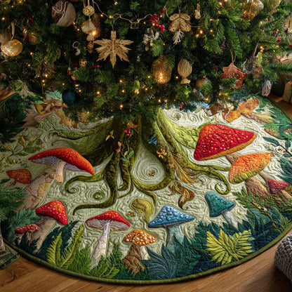 Forest Tale Christmas Quilted Tree Skirt NCU0PTT2248