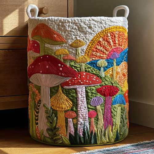 Forest Tale Quilted Laundry Basket NCU0DDK1363
