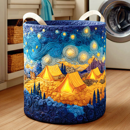 Forest Tent Quilted Laundry Basket NCU0NTD408