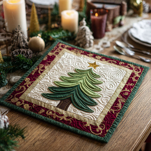 Forest Waltz Quilted Table Topper NCU0NTV130