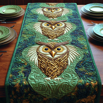 Forest Whisper Owl Quilted Table Runner NCU0NTD681