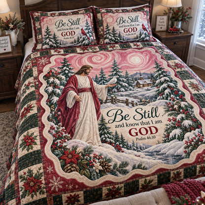 Forest of Grace 3-Piece Quilted Bedding Set NCU0PTT3497