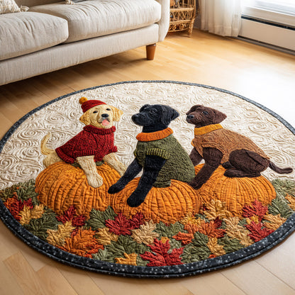 Forever Labrador Joy Quilted Round Mat NCU0HNH1194