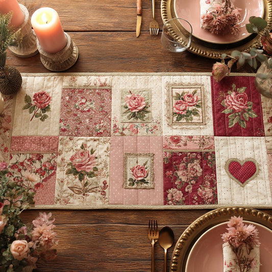 Forever Love Quilted Table Runner NCU0DV1811