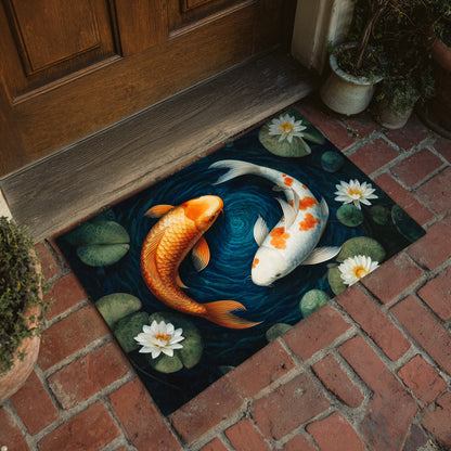 Fortune Koi Fish Doormat NCU0HH620