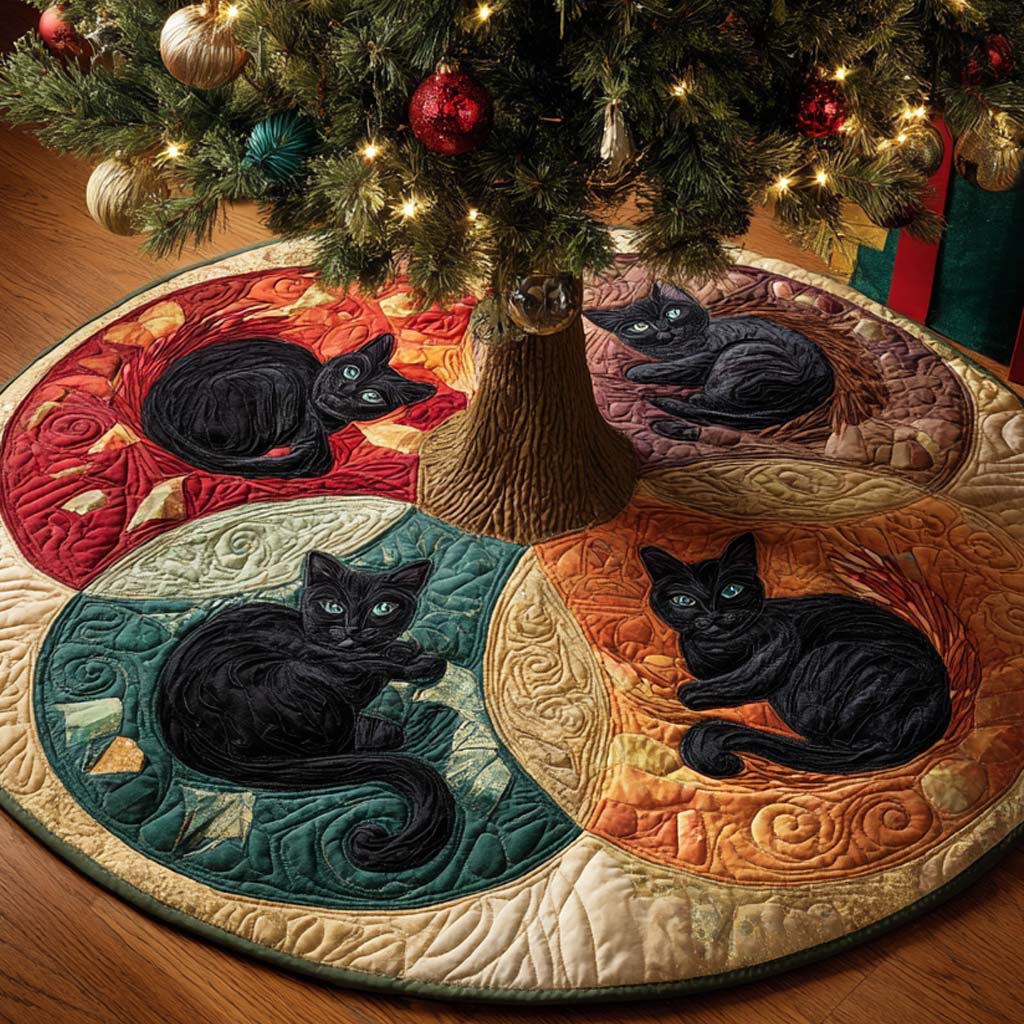 Fourfold Dreams Quilted Tree Skirt NCU0NXD1018