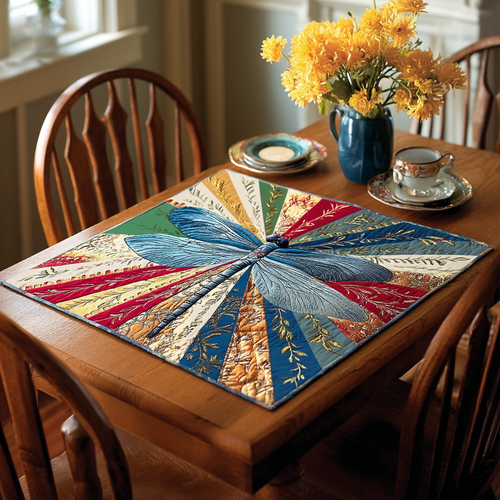 Free Dragonfly Quilted Table Topper NCU0DDK585